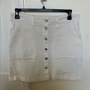 Mercantile by J. Crew Women's Denim Button-Front Skirt